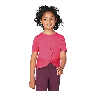 FWD Girls' Twist Solid T Shirt