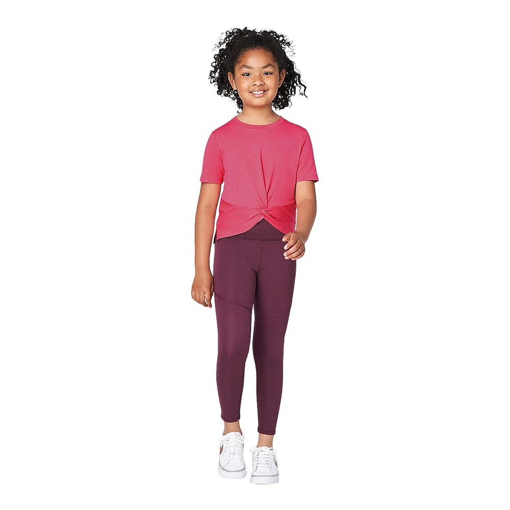 FWD Girls' Twist Solid T Shirt