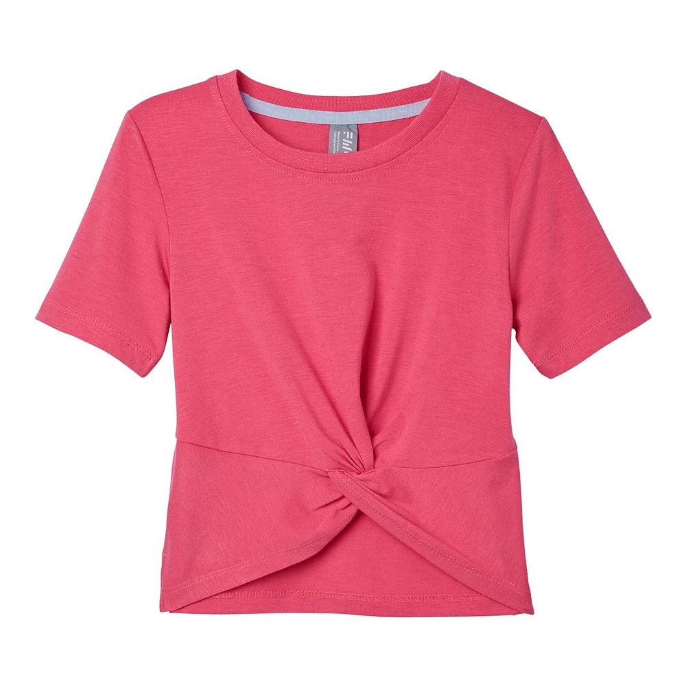 FWD Girls' Twist Solid T Shirt