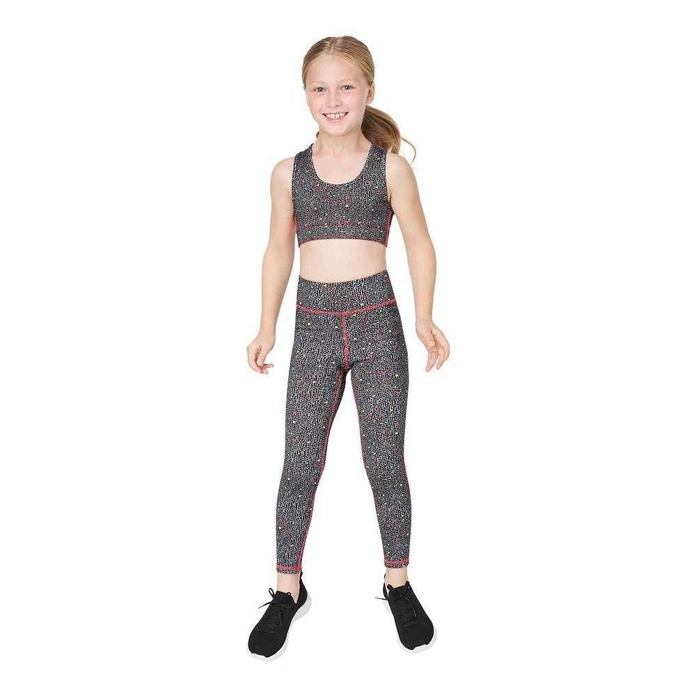 FWD Girls' Tonal Texture Reversible Leggings