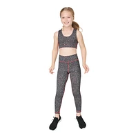 FWD Girls' Tonal Texture Reversible Leggings