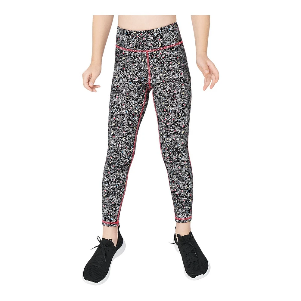 FWD Girls' Tonal Texture Reversible Leggings