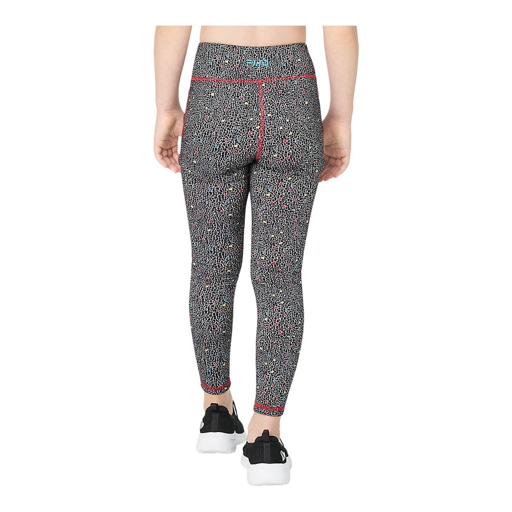 FWD Girls' Tonal Texture Reversible Leggings