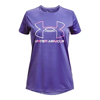 Under Armour Girls' Tech Big Logo Solid T Shirt