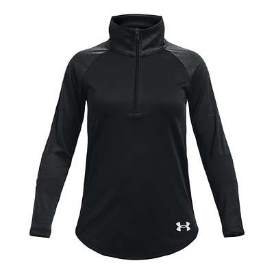 Under Armour Girls' Tech Graphic 1/2 Zip Long Sleeve Top