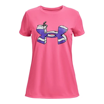 Under Armour Girls' Tech Logo Jucie Box T Shirt