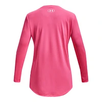 Under Armour Girls' Tech Big Logo Print Long Sleeve T Shirt