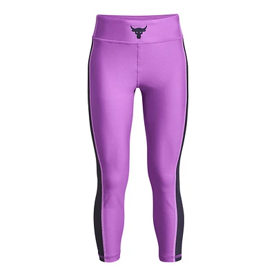 Under Armour Girls' Project Rock HeatGear© Crop Leggings