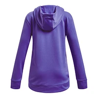 Under Armour Girls' Fleece Iridescent Big Logo Hoodie