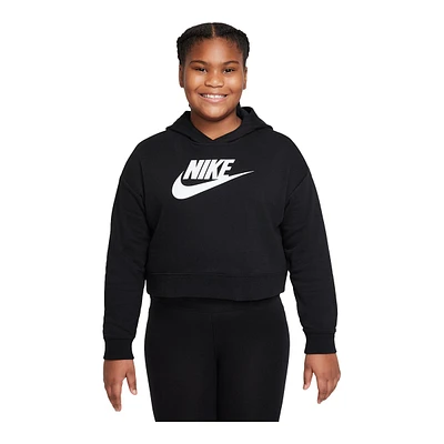 Nike Girls' Club Hoodie, Kids', Pullover, French Terry, Kangaroo Pocket