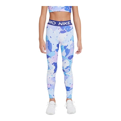 Nike Girls' Dri-FIT All Over Print Leggings, Kids', Athletic, Training