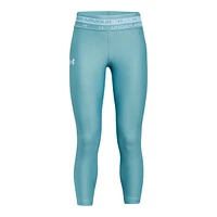 Under Armour Girls' HeatGear® Crop Leggings, Kids', Capri, Anti-Odour, Athletic