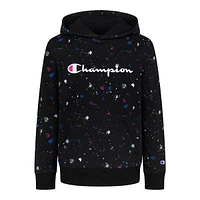 Champion Girls' Paint Splatter All Over Print Hoodie