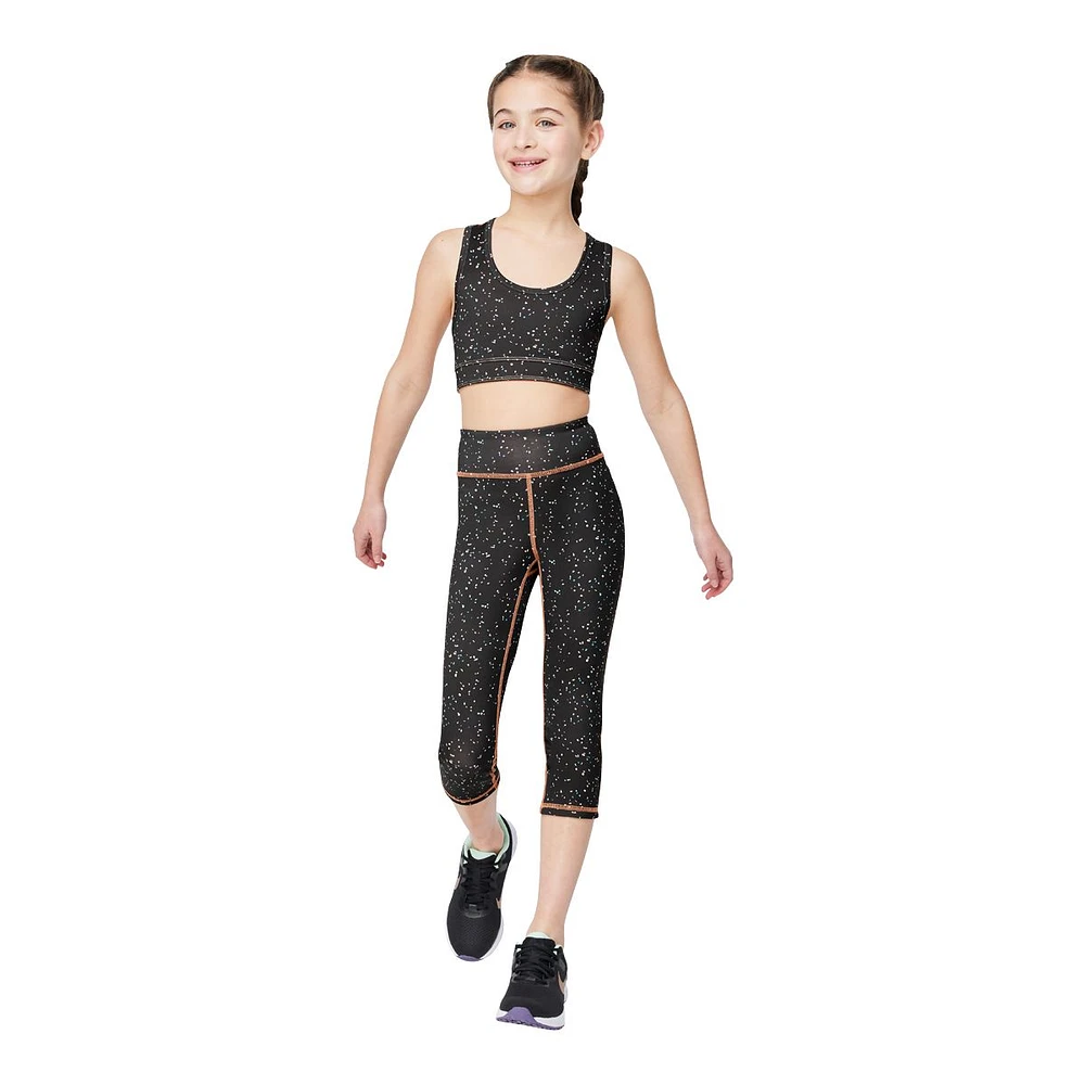 FWD Girls' Reversible Crop Leggings