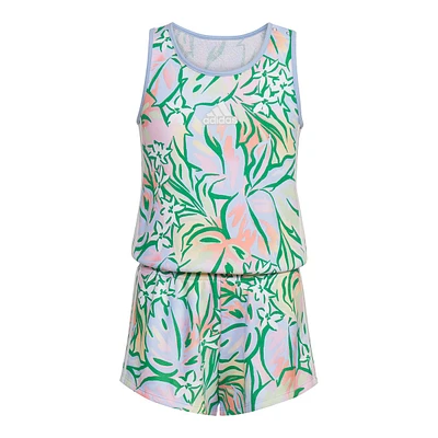 adidas Girls' All Over Print Tank Romper