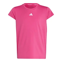 adidas Girls' TI 3-Stripe T Shirt