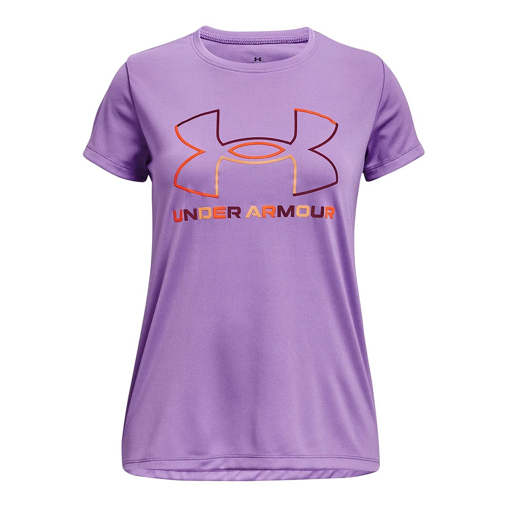 Under Armour Girls' Tech Big Logo Solid T Shirt