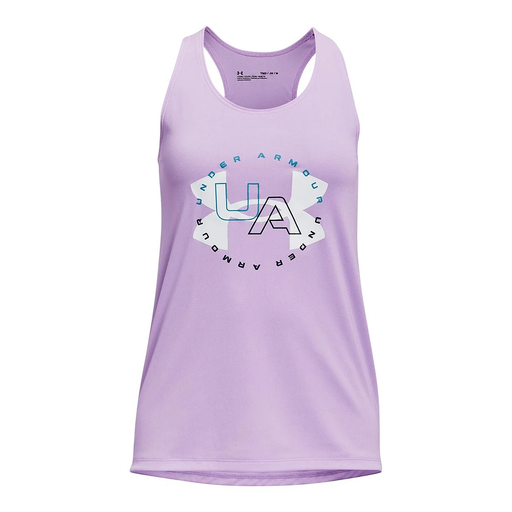 Under Armour Girls' Tech Big Logo Tank