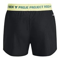 Under Armour Girls' Project Rock Play Up Shorts