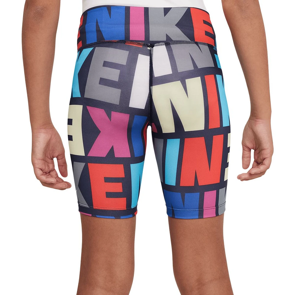 Nike Girls' Dri-FIT One Logo Print Shorts