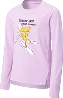 Ripzone Girls' Hilton Graphic Pizza Long Sleeve T Shirt