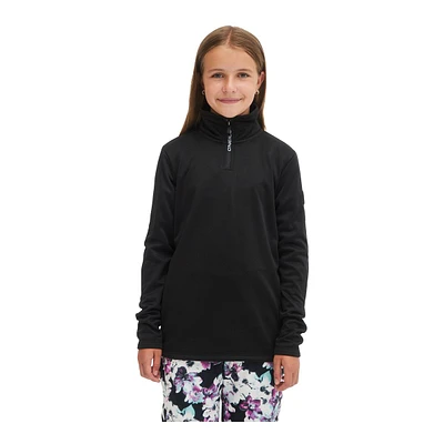 O'Neill Girls' Solid Half-Zip Long Sleeve Fleece Top