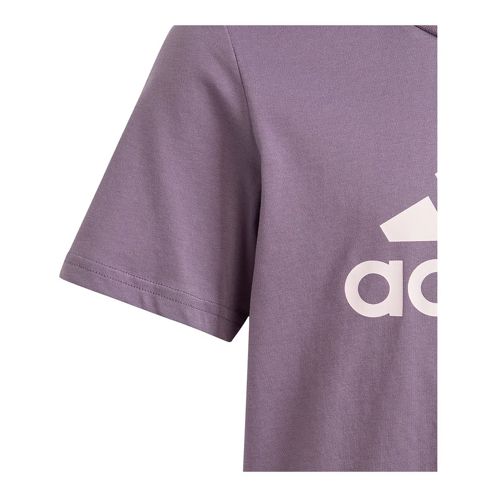 adidas Girls' Big Logo T Shirt