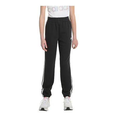 adidas Girls' 3-Stripe Fleece Pants