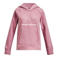 Under Armour Girls' Rival Fleece Big Logo Print Fill Hoodie