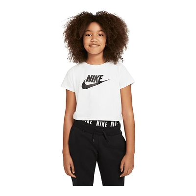 Nike Sportswear Girls' Crop Futura T Shirt