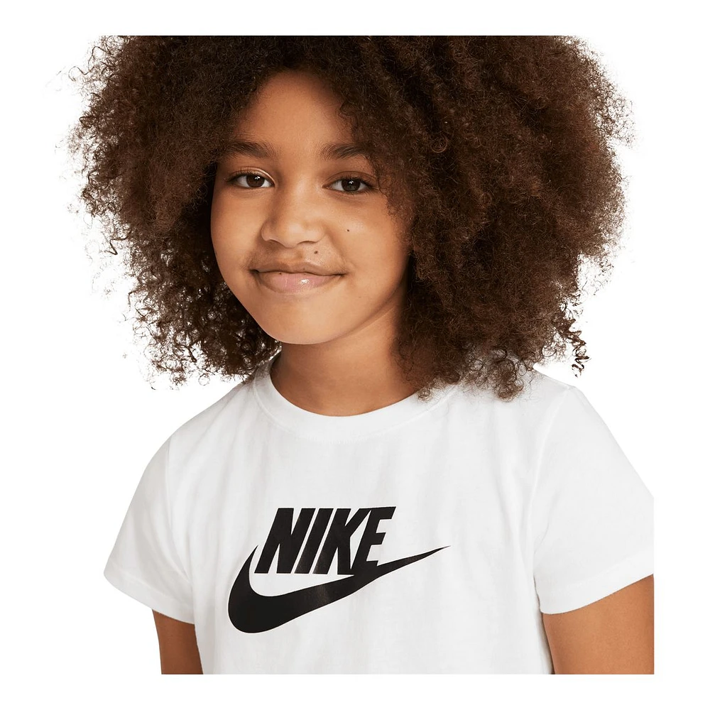 Nike Sportswear Girls' Crop Futura T Shirt