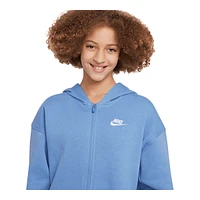 Nike Sportswear Girls' Plus Club Fleece Full Zip Hoodie