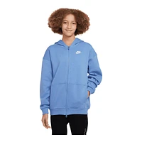 Nike Sportswear Girls' Plus Club Fleece Full Zip Hoodie