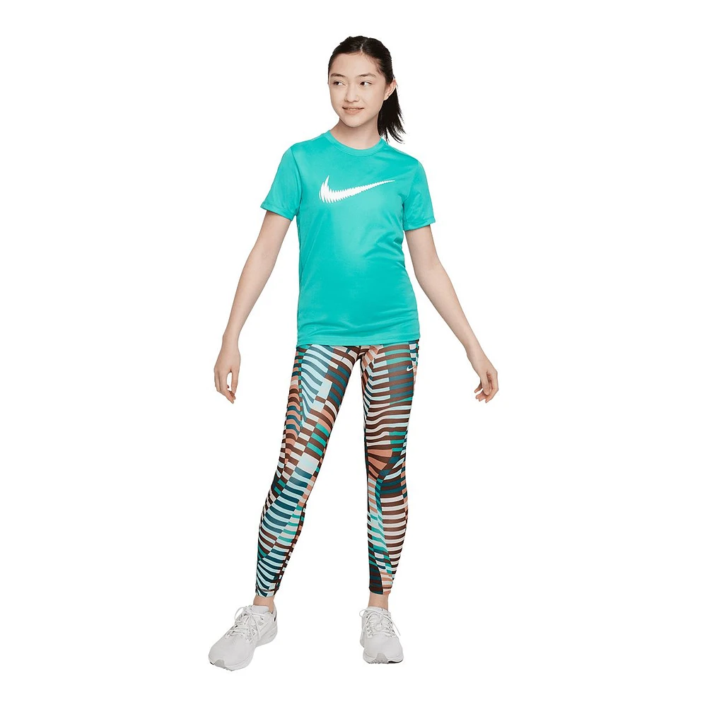 Nike Girls' Dri-FIT All Over Print Leggings