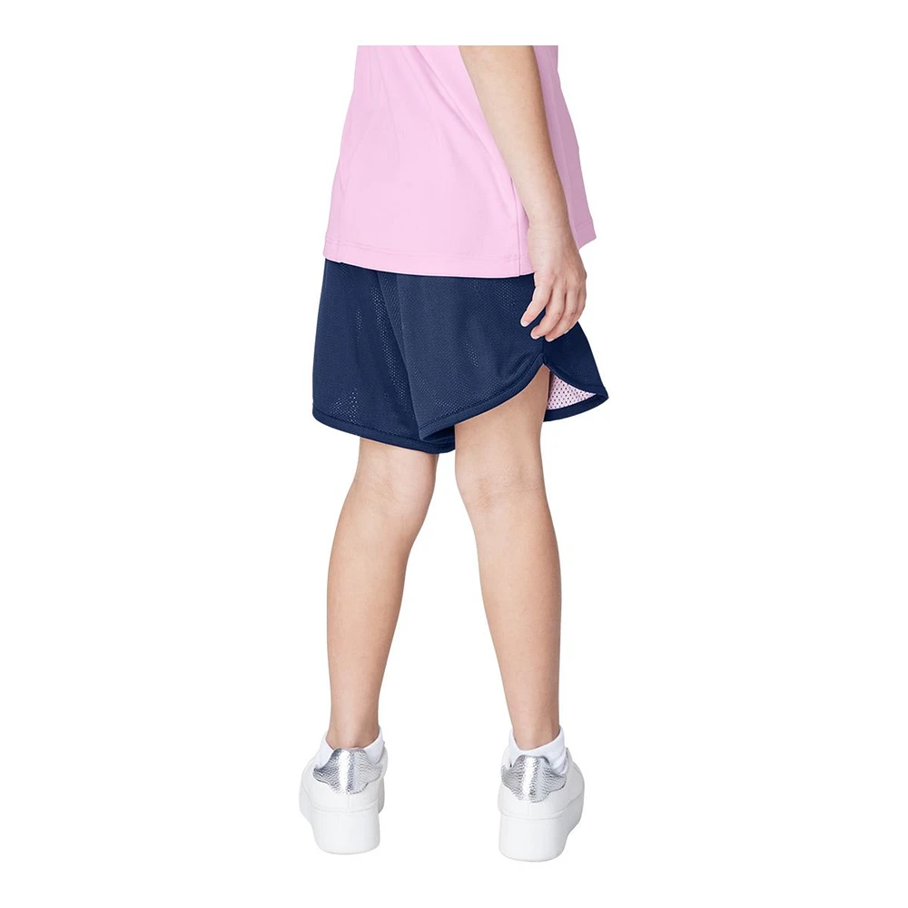 FWD Girls' Reversible Mesh Gym Shorts