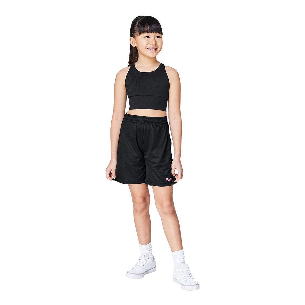 FWD Girls' Long Mesh Shorts