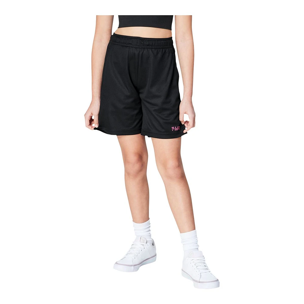 FWD Girls' Long Mesh Shorts