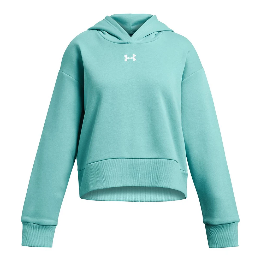 Under Armour Girls' Rival Fleece Crop Hoodie