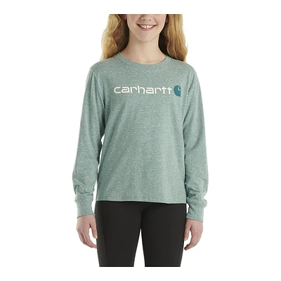 Carhartt Girls' Core Logo Long Sleeve T Shirt