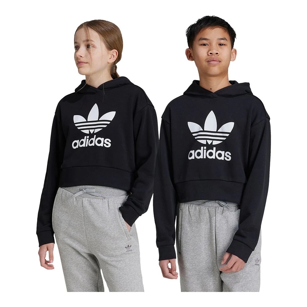 adidas Originals Girls' Cropped Hoodie