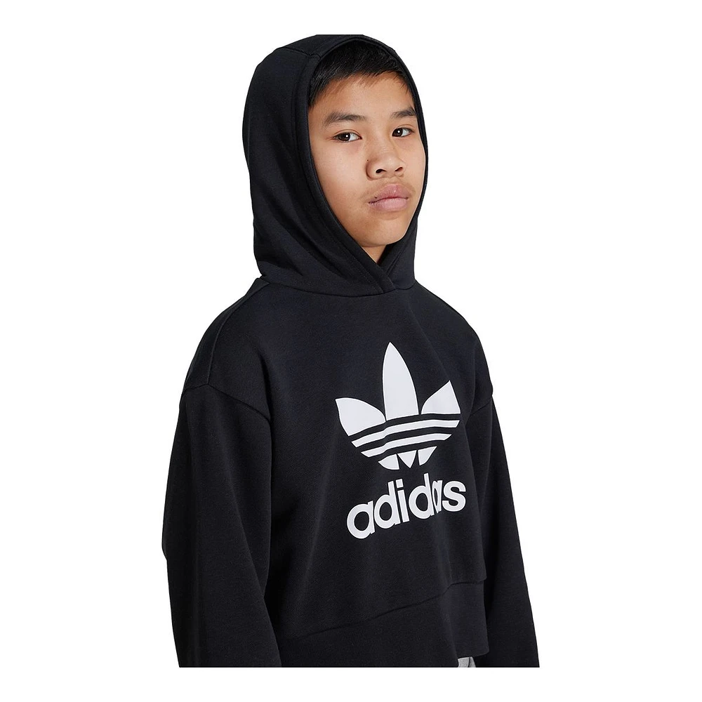 adidas Originals Girls' Cropped Hoodie