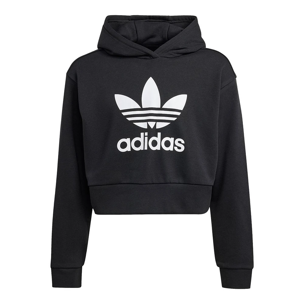 adidas Originals Girls' Cropped Hoodie