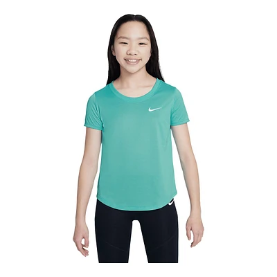 Nike Girls' Dri-FIT Leg Scoop T Shirt