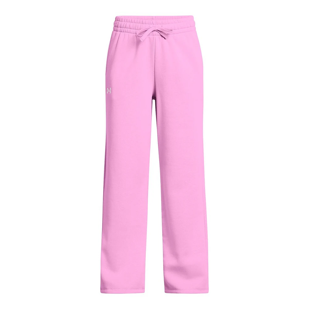 Under Armour Girls' Rival Fleece Straight Leg Pants