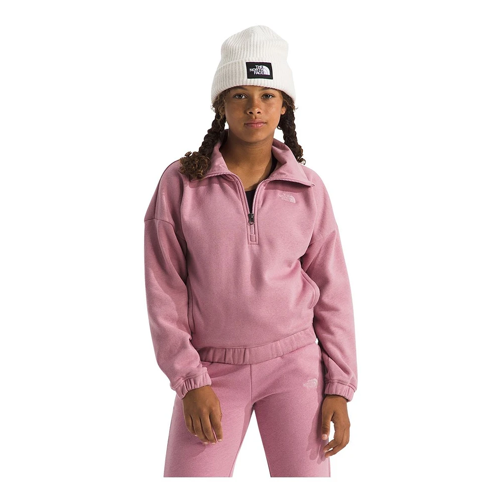 The North Face Girls' Camp Fleece 1/4 Zip Hoodie