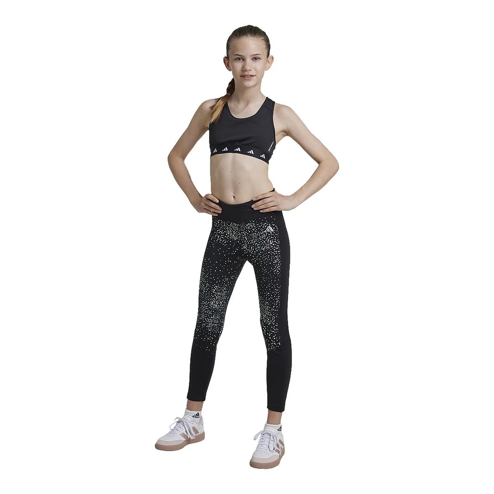 adidas Kids' Optime Glam 7/8 Leggings