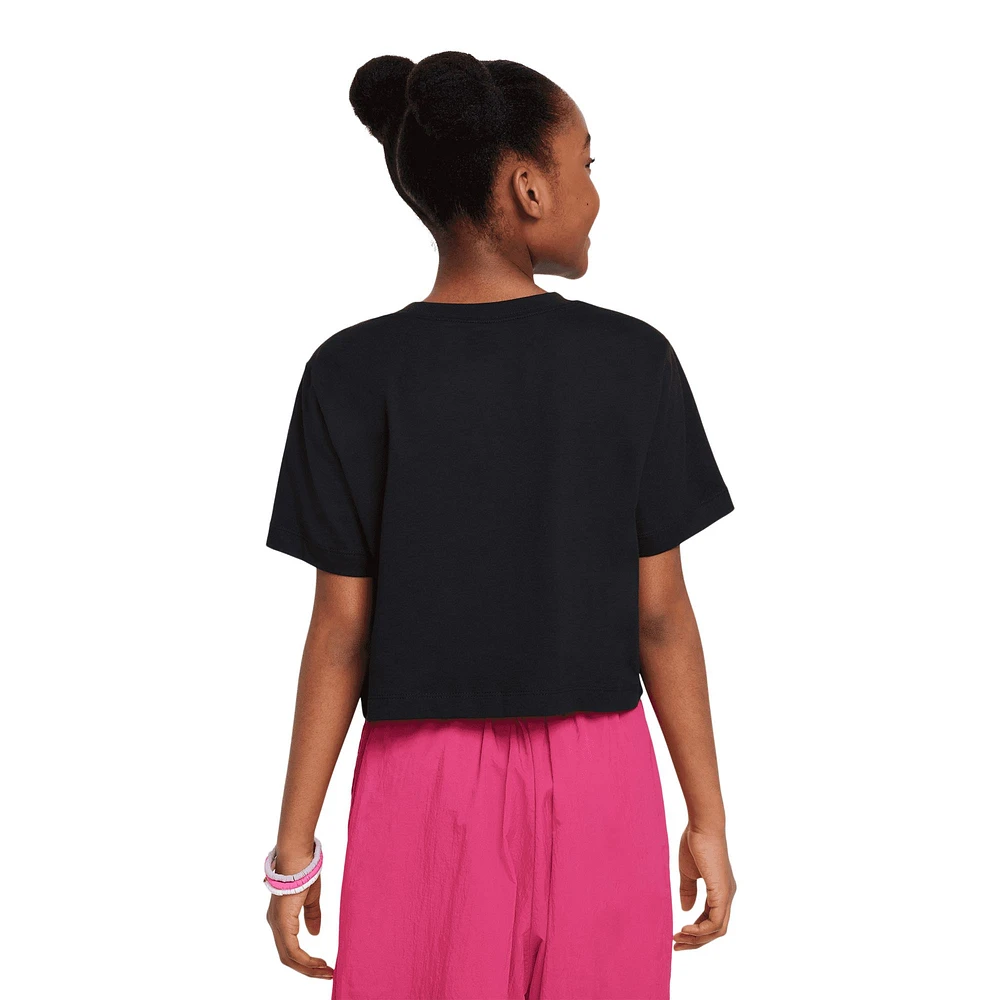 Nike Sportswear Girls' Futura Crop T Shirt