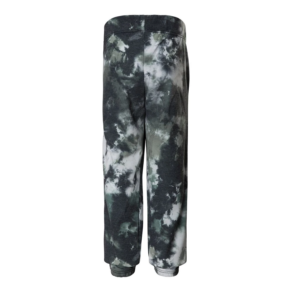 Onzie Kids' Toddler Girls' Evergreen Tie Dye Sweatpants, Casual, Lounge, Mid Rise