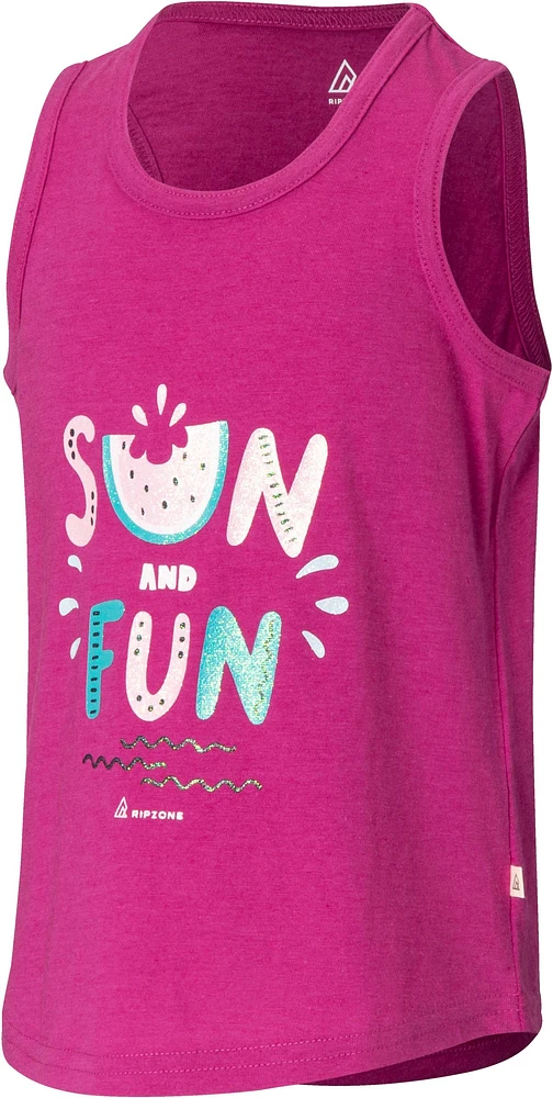 Ripzone Girls' Pre-School 2-7 Ace Graphic Tank