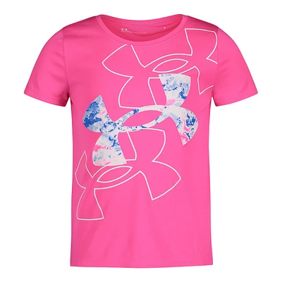 Under Armour Girls' 4-6X Candy Clouds Floating Logo T Shirt